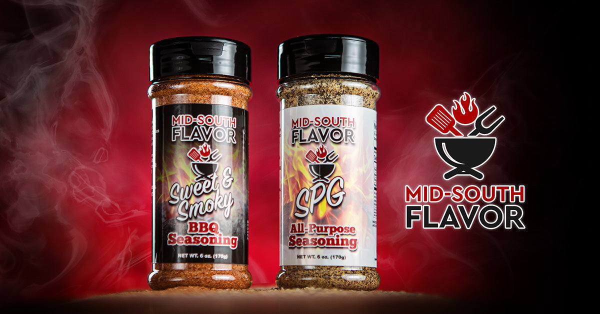 MID-SOUTH FLAVOR Sweet and Smoky BBQ Seasoning, 6 oz Bottle of BBQ Rub –  Mid-South Flavor